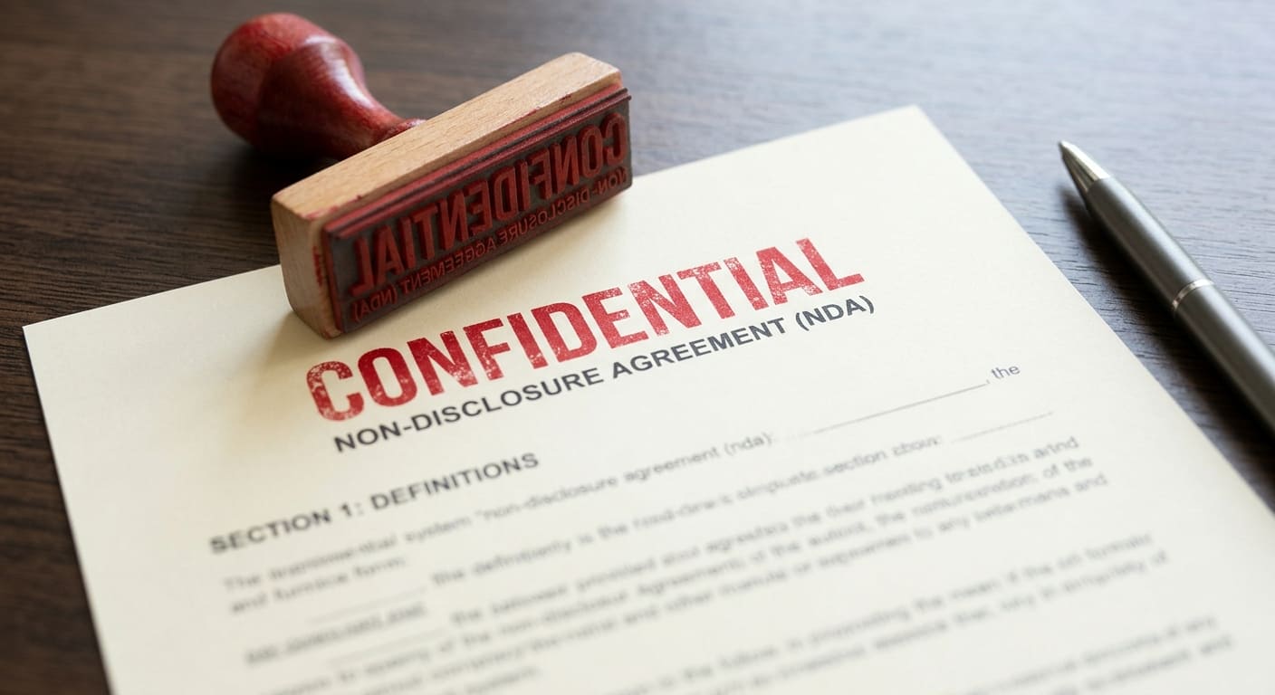 Confidential digital media company website homepage